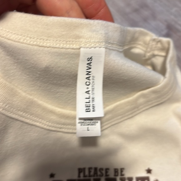 Size L - crop Bella canvas baby t stretch fit - Picture 3 of 3